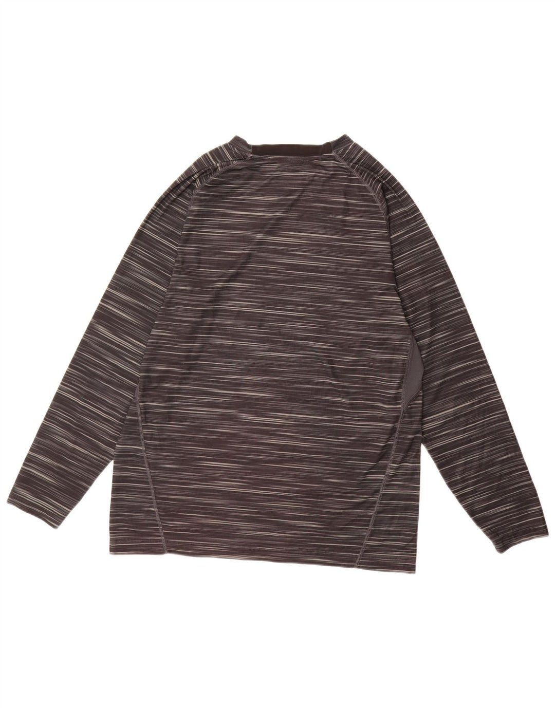 Top masculino Starter de manga comprida UK 46/48 XL preto listrado de poliéster