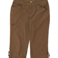EDDIE BAUER Womens Capri Cargo Trousers US 10 Large W34 L19 Brown Vintage Eddie Bauer and Second-Hand Eddie Bauer from Messina Hembry 