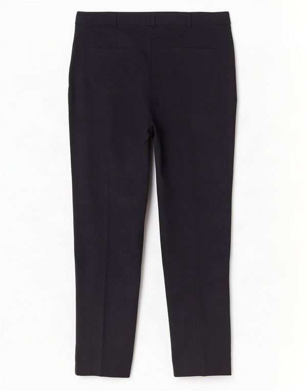 Calça Chino Feminina Oasis Slim UK 10 Pequena W30 L27 Algodão Preto