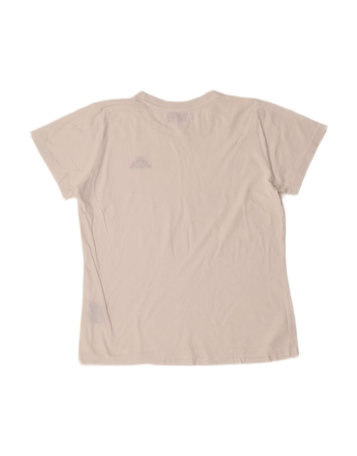 Camiseta KAPPA Boys Top 9-10 Anos Grande Algodão Branco