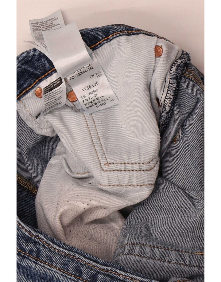 Levi's Masculino 514 Straight Jeans W36 L30 Azul Algodão