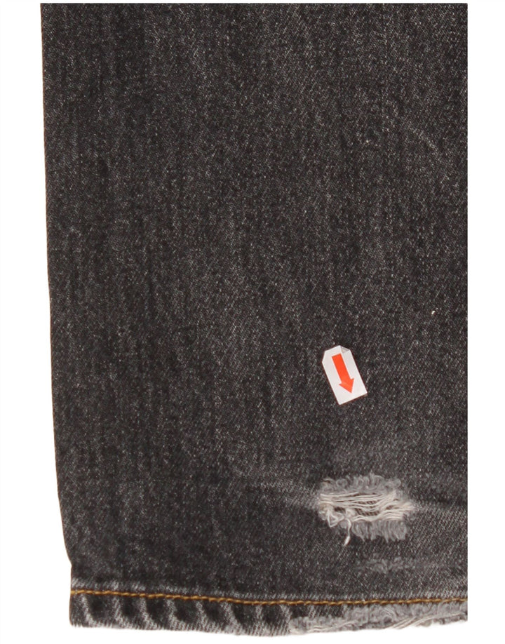 LEVI'S Masculino 501 Straight Jeans W32 L32 Algodão Preto