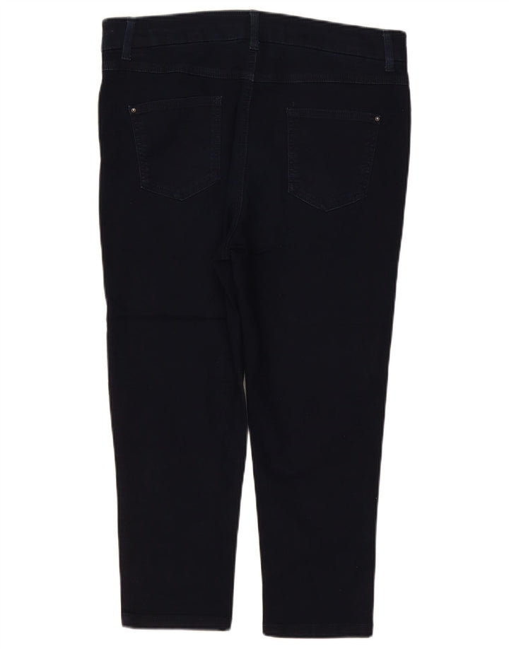 Calça jeans feminina Marks & Spencer UK 16 grande W34 L22 azul marinho