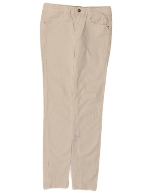 Zara Womens Trafaluc Skinny Jeans EU 36 XS W26 L30 Algodão Branco