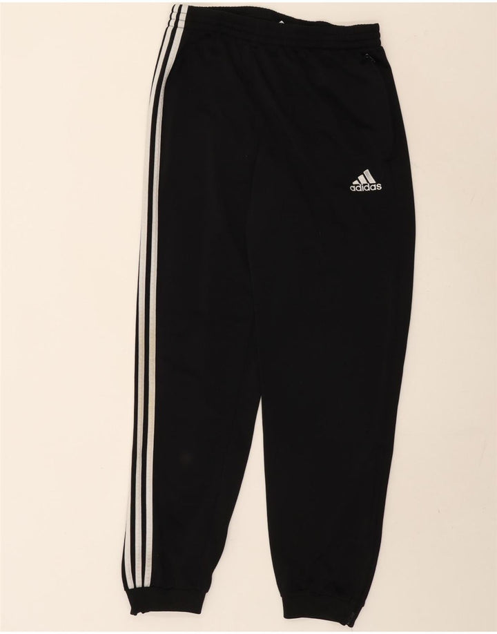 Calça de treino feminina Adidas Joggers UK 40/42 poliéster preto médio
