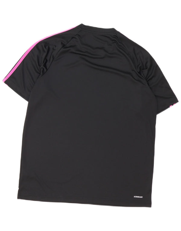 Adidas Mens Aeroready Camiseta Top Grande Poliéster Preto