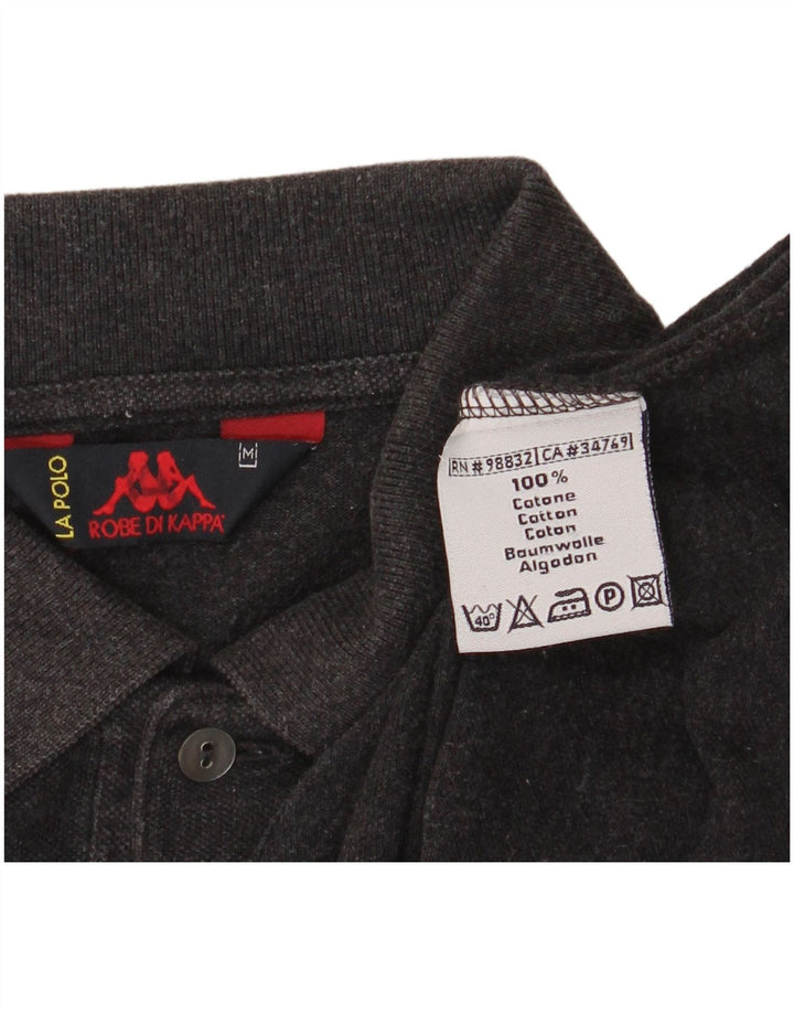 Camisa polo masculina KAPPA algodão cinza médio