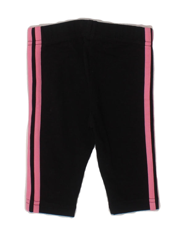 Calças de treino ADIDAS para bebé menina 0-3 meses algodão preto