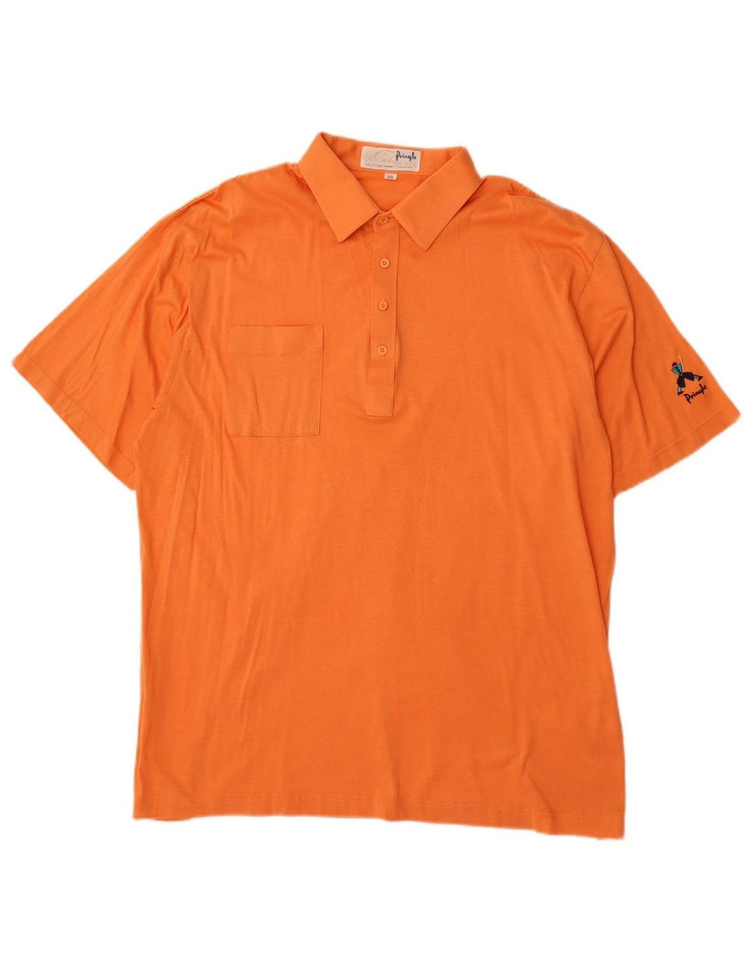 Camisa polo masculina PRINGLE 2XL algodão laranja