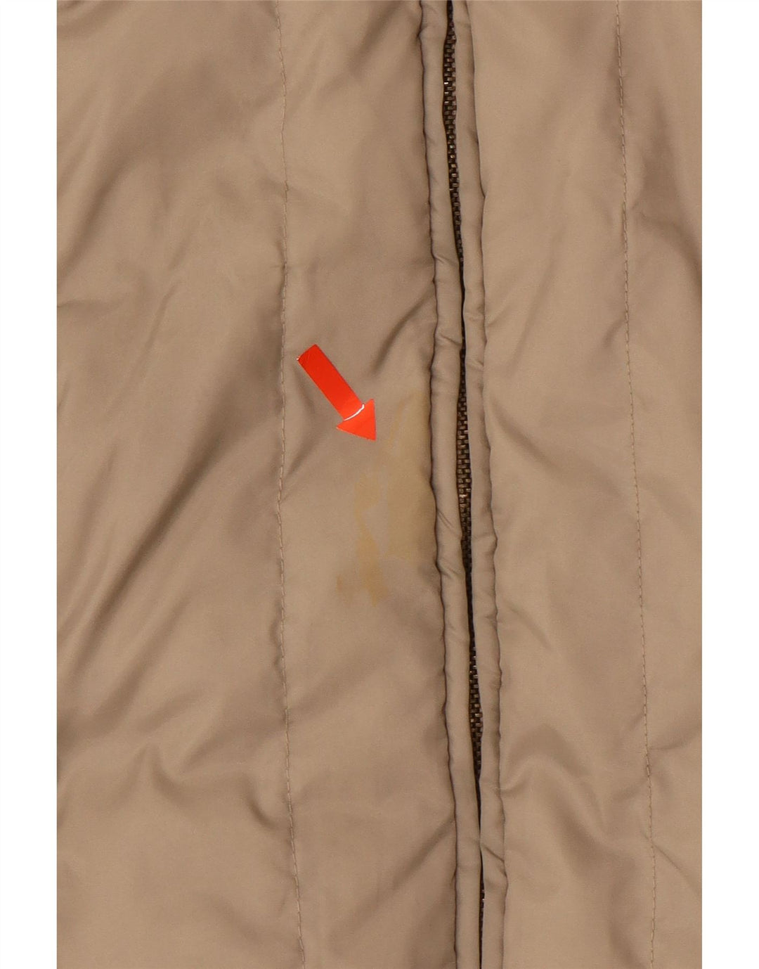 Colete acolchoado feminino MAX & CO. UK 10 pequeno bege nylon