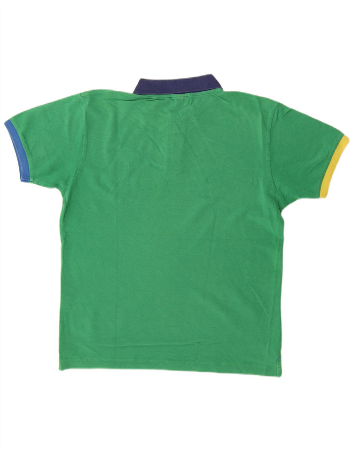 Camisa polo masculina de rugby North Sails grande algodão verde