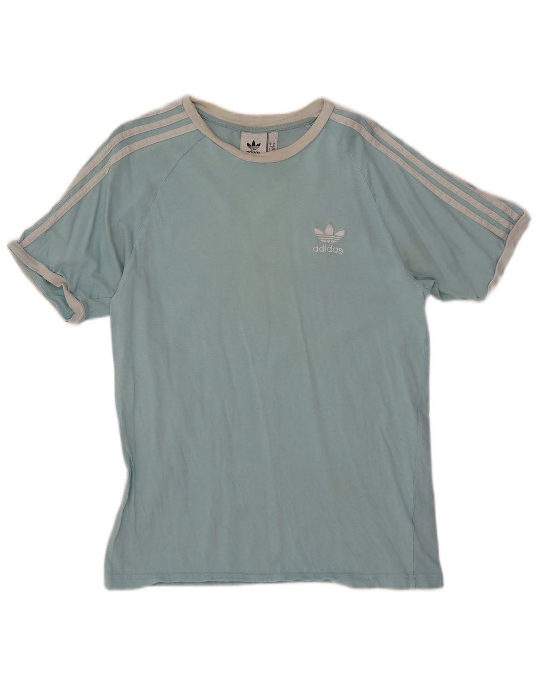 ADIDAS Camiseta Masculina Top Médio Algodão Azul