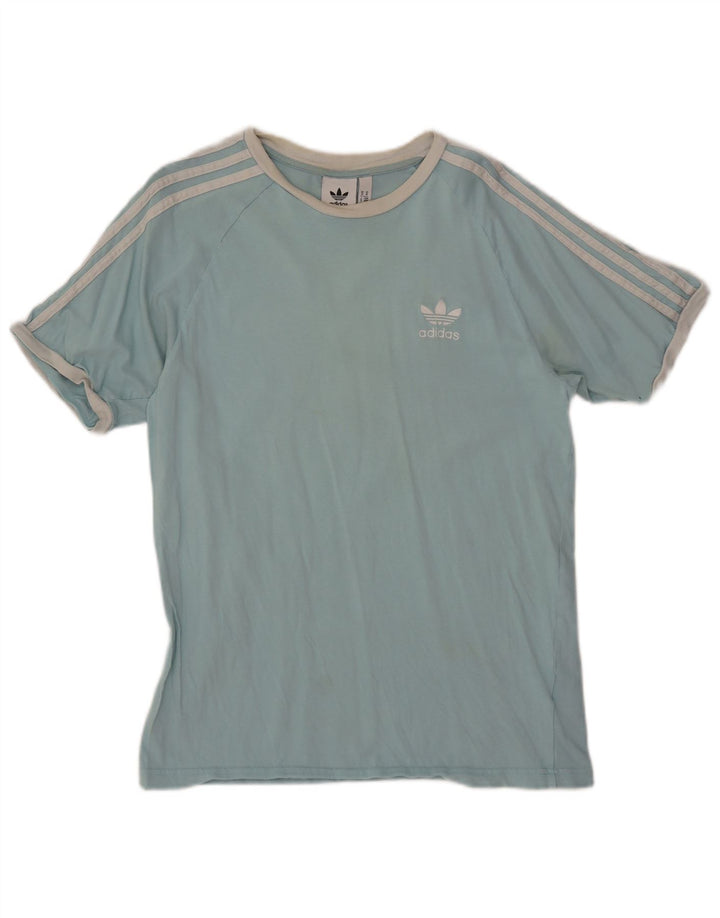 ADIDAS Camiseta Masculina Top Médio Algodão Azul