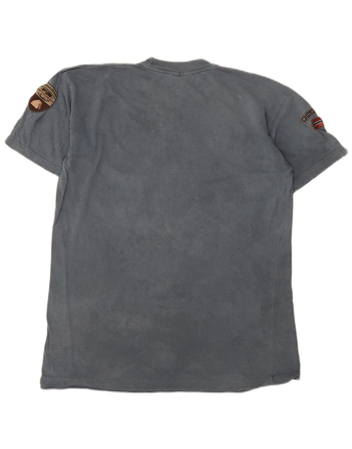 Camiseta masculina Napapijri azul médio