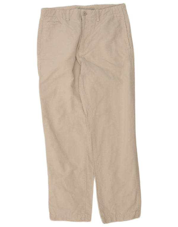Calça Chino Reta Masculina Massimo Dutti EU 40 Médio W31 L30 Bege