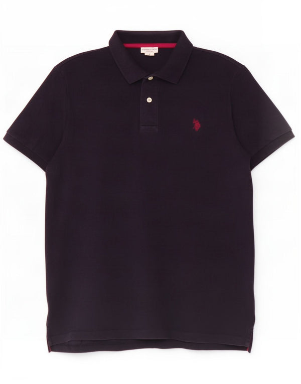 US Polo Assn. Camisa polo masculina grande algodão azul marinho
