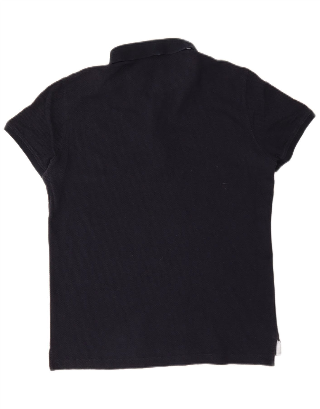 Camisa polo masculina Massimo Dutti casual fit médio algodão azul marinho