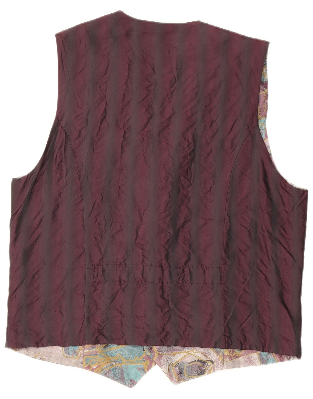 Colete masculino vintage com padrão abstrato médio multicolorido