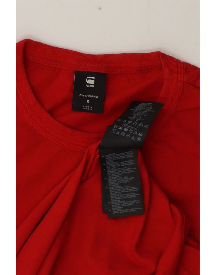 Camiseta masculina G-Star top pequeno algodão vermelho