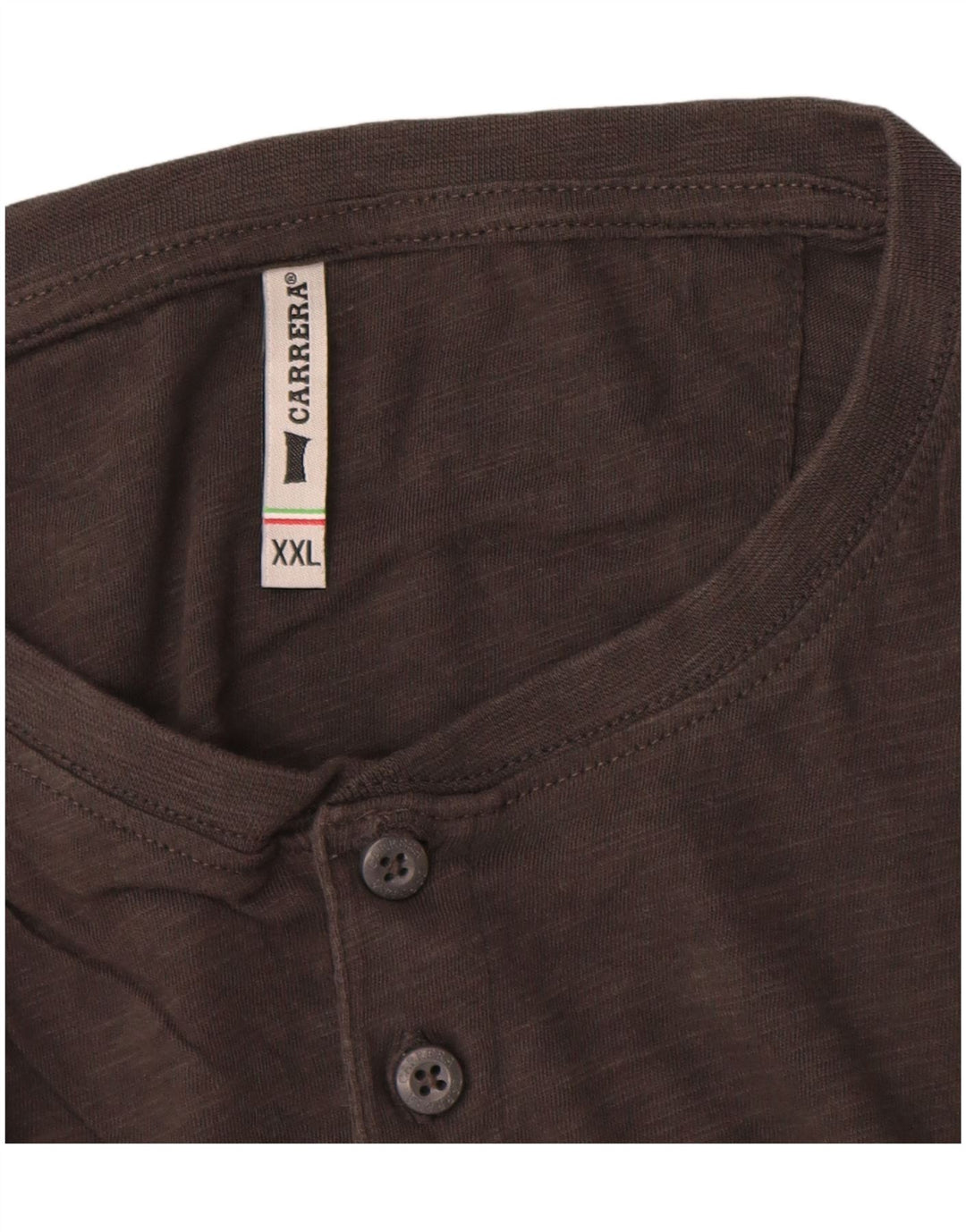 Camiseta masculina Carrera Top 2XL algodão cinza