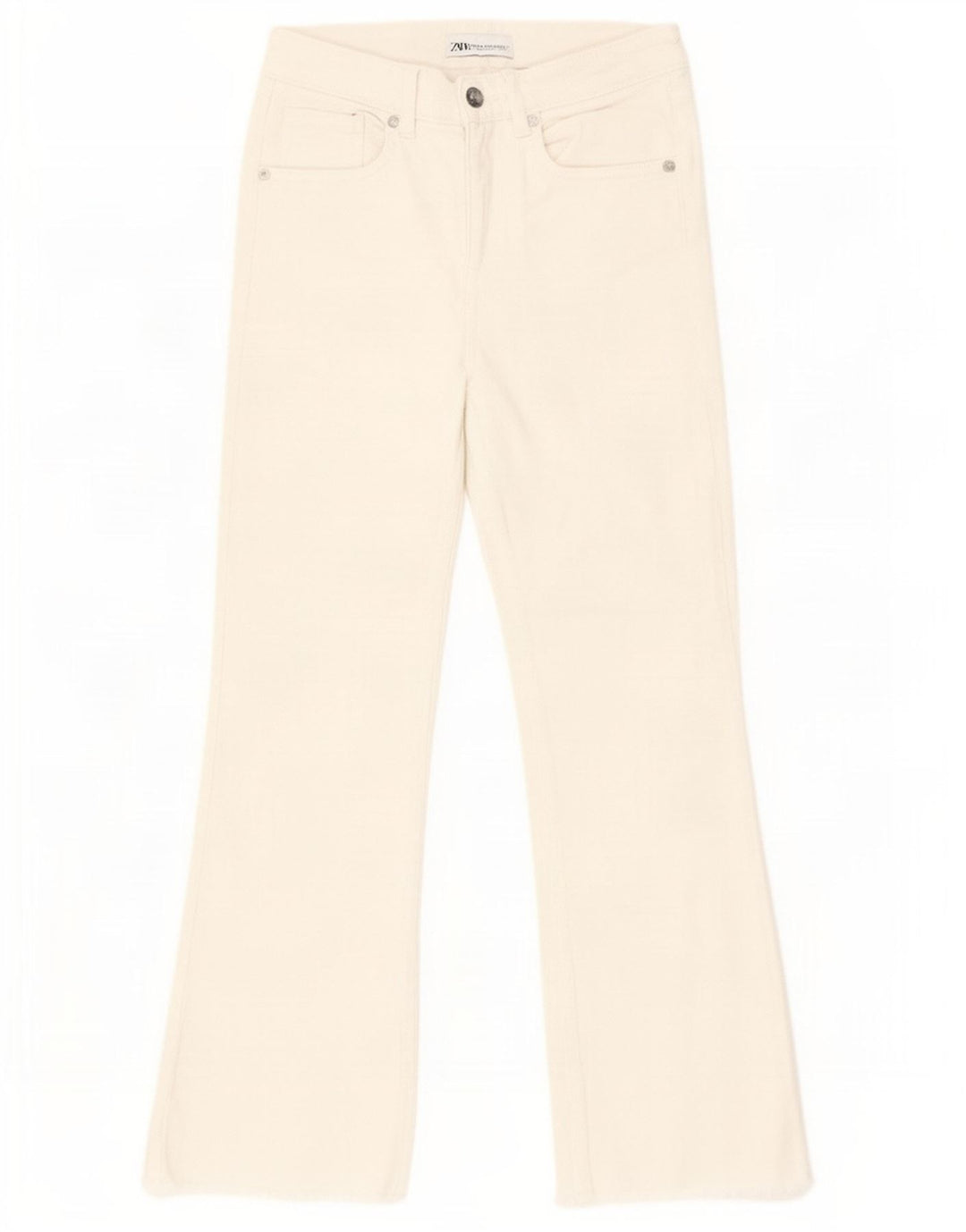 Zara Jeans Bootcut Feminino EU 34 2XS W24 L25 Branco