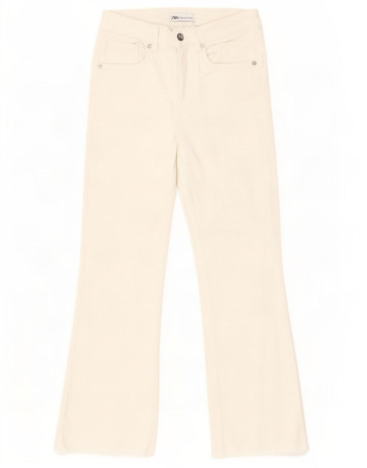 Zara Jeans Bootcut Feminino EU 34 2XS W24 L25 Branco