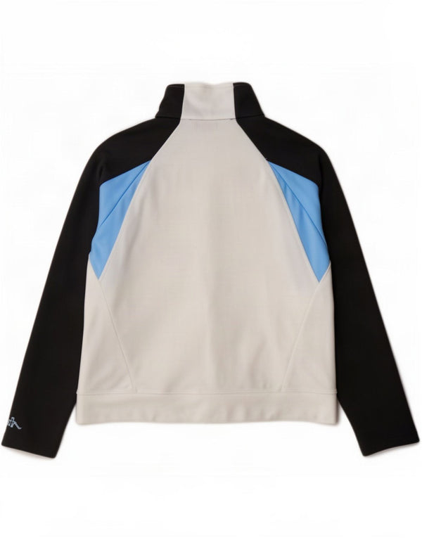 Jaqueta feminina Kappa UK 16 grande colorblock branco poliéster