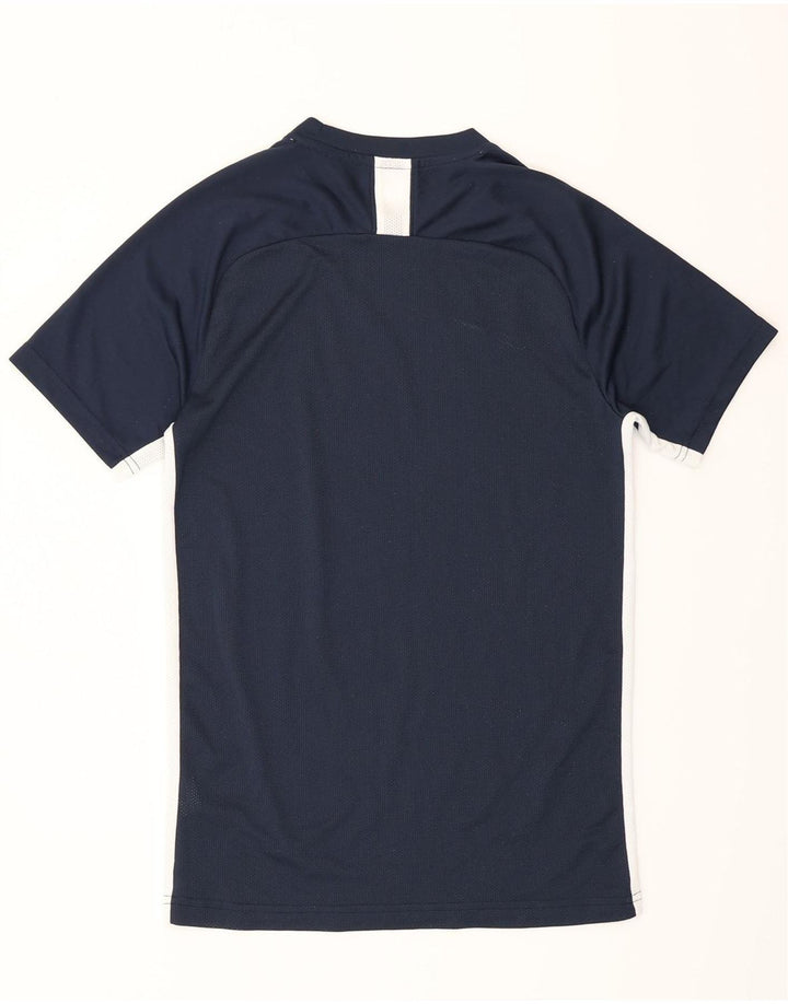 Camiseta Nike Masculina Dri Fit Top Pequeno Azul Marinho Colourblock Poliéster