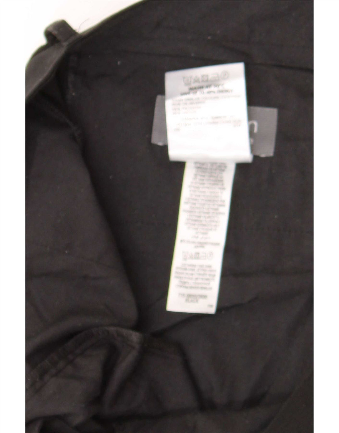 Calça masculina de terno reto Marks & Spencer W39 L31 poliéster preto