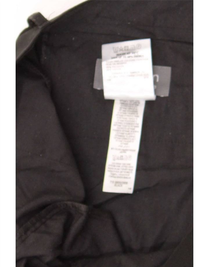 Calça masculina de terno reto Marks & Spencer W39 L31 poliéster preto