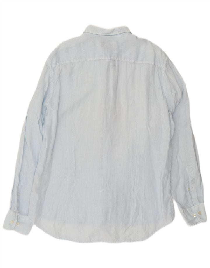 Camisa masculina Fred Perry 2XL linho azul