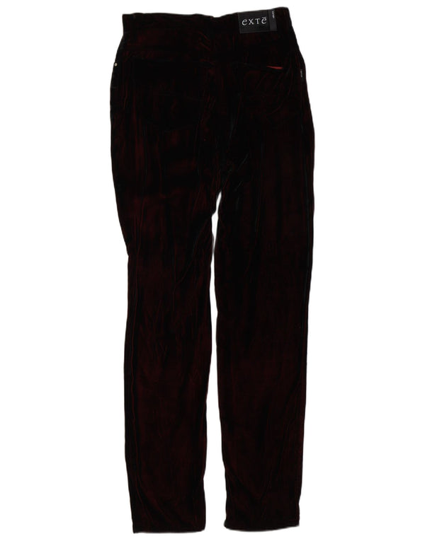 Calça feminina Exte slim veludo casual W30 L32 Borgonha Viscose