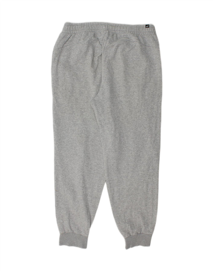 Calça de treino masculina PUMA Graphic Joggers XL cinza algodão