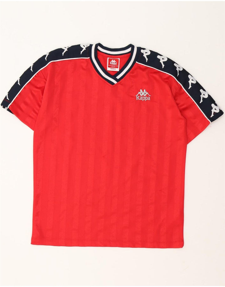 Camiseta gráfica masculina KAPPA Top pequeno bloco colorido vermelho