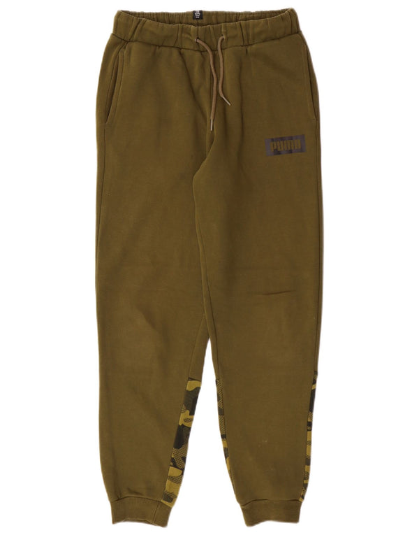 Calça de treino Puma Boys Joggers 11-12 anos cáqui algodão camuflado