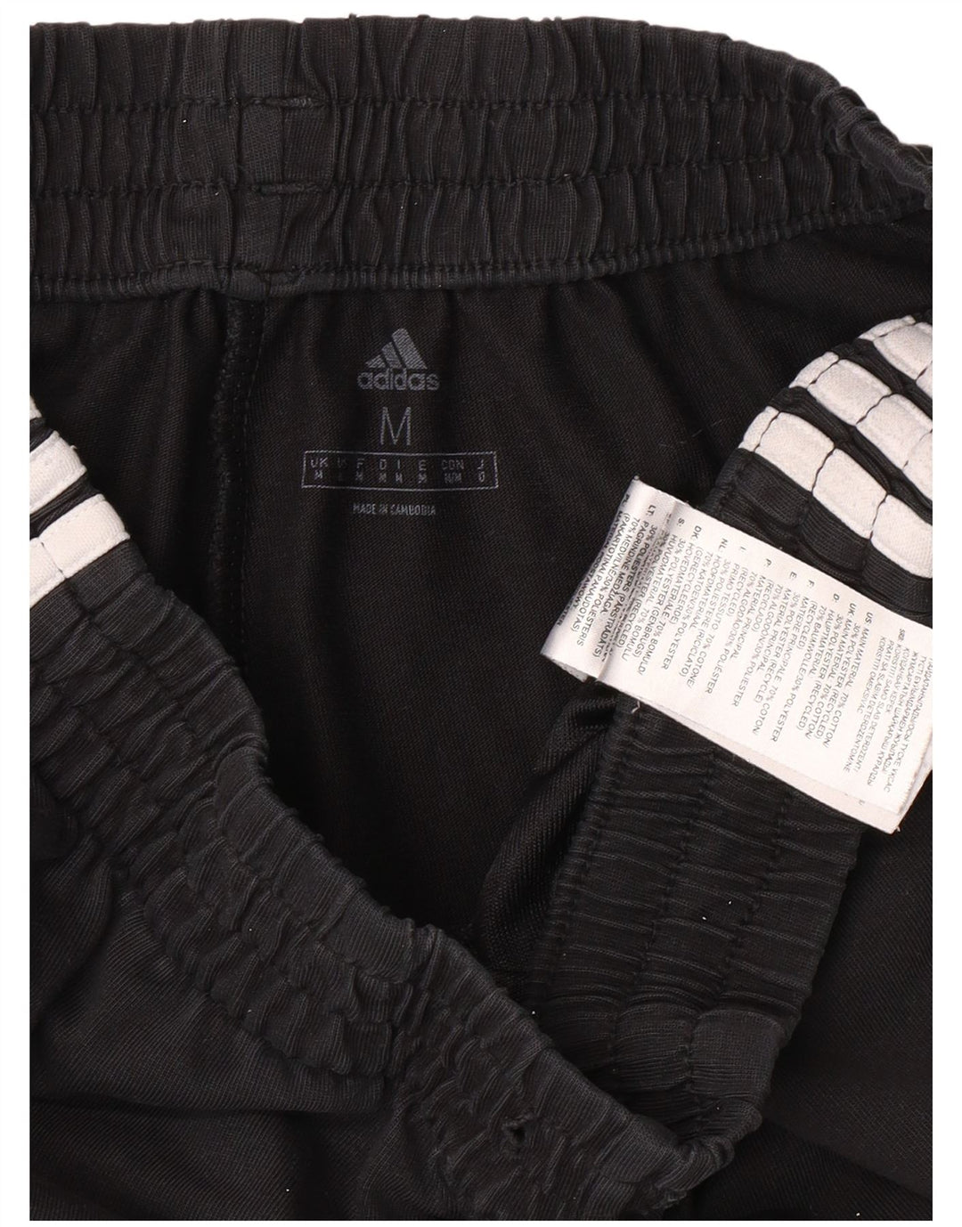 Calça de treino feminina ADIDAS de algodão preto médio
