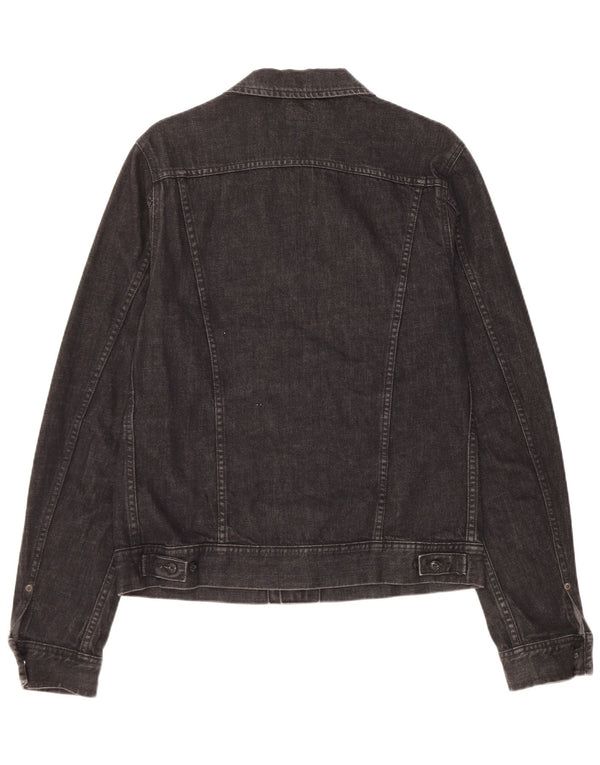 Jaqueta jeans masculina Lee UK 38 algodão preto médio