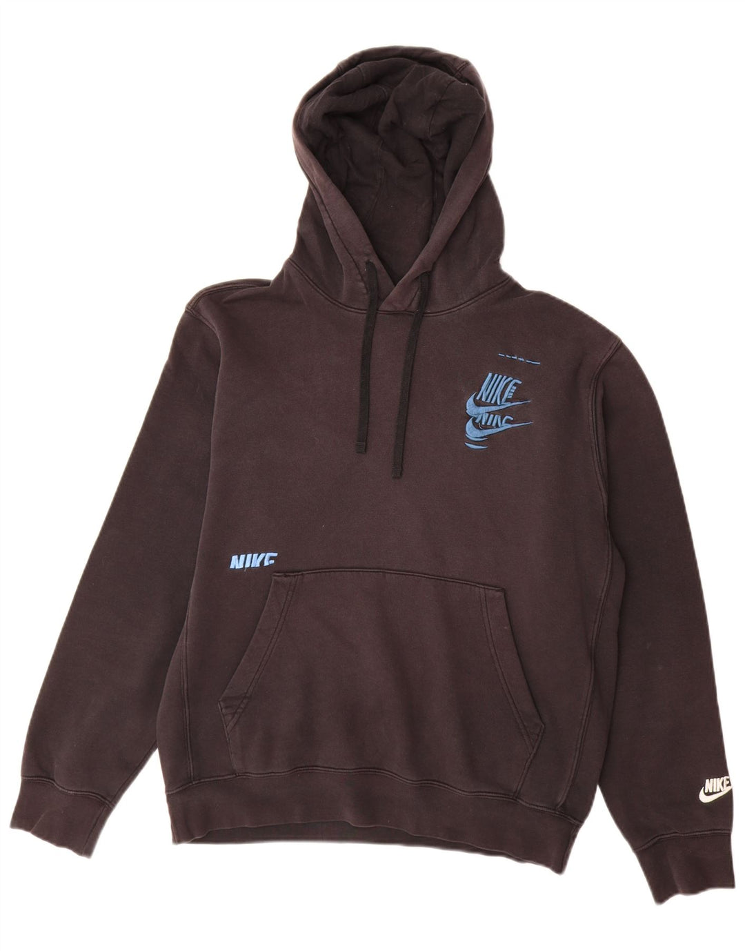 Nike Mens Hoodie Jumper Médio Algodão Preto