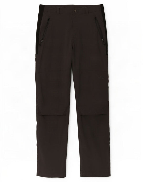 Calça masculina reta casual The North Face W32 L33 cinza colorblock nylon
