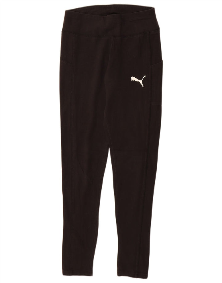 Leggings PUMA para mulher UK 8 pequeno algodão preto