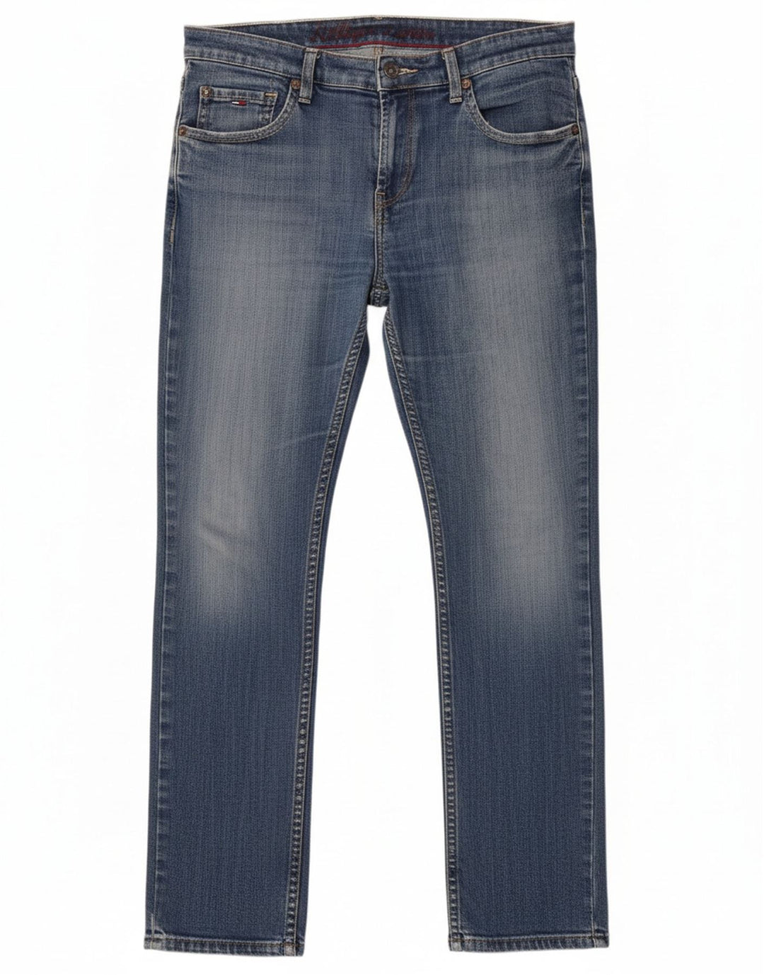 Jeans slim feminino TOMMY HILFIGER W33 L34 azul algodão