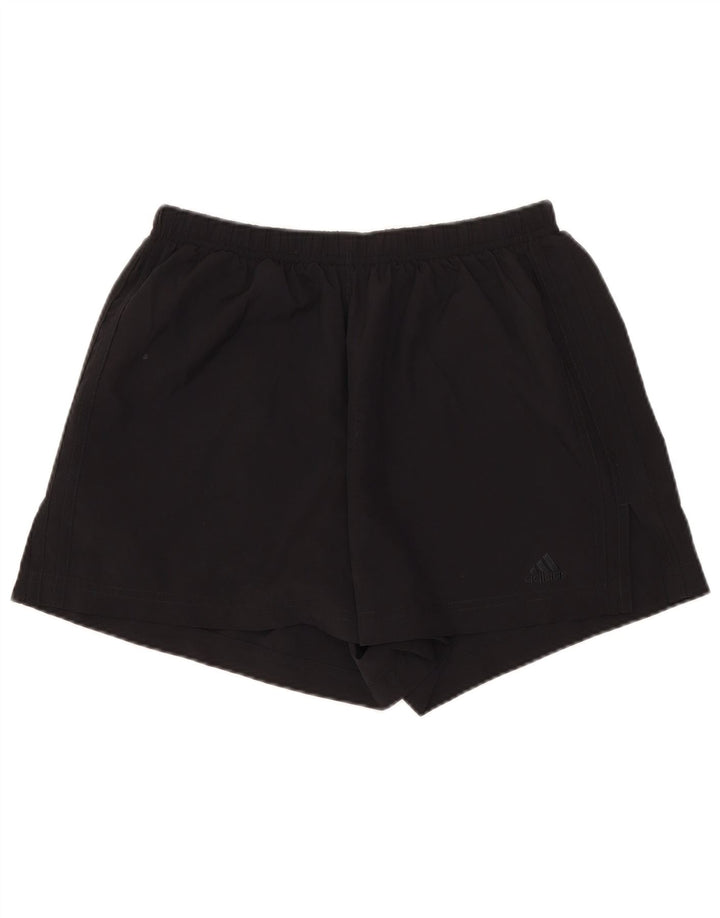 Shorts esportivos femininos Adidas UK 12 poliéster preto médio