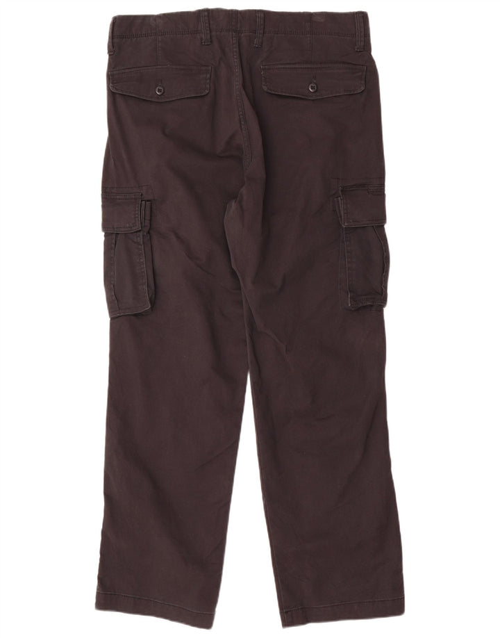 Calça cargo reta masculina Gap W32 L30 algodão preto