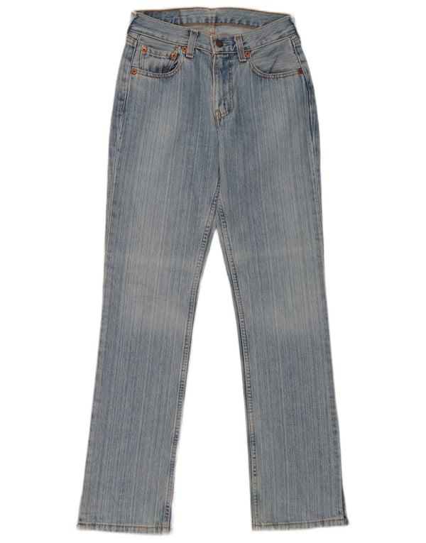 Calça jeans feminina Levi's 595 Straight W27 L32 azul algodão