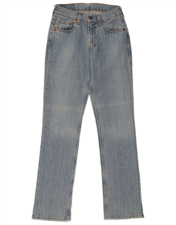 Calça jeans feminina Levi's 595 Straight W27 L32 azul algodão