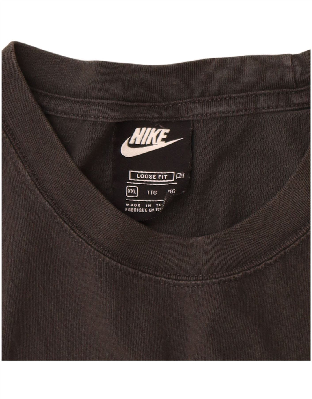 Camiseta masculina Nike Loose Fit Graphic Top 2XL de algodão preto