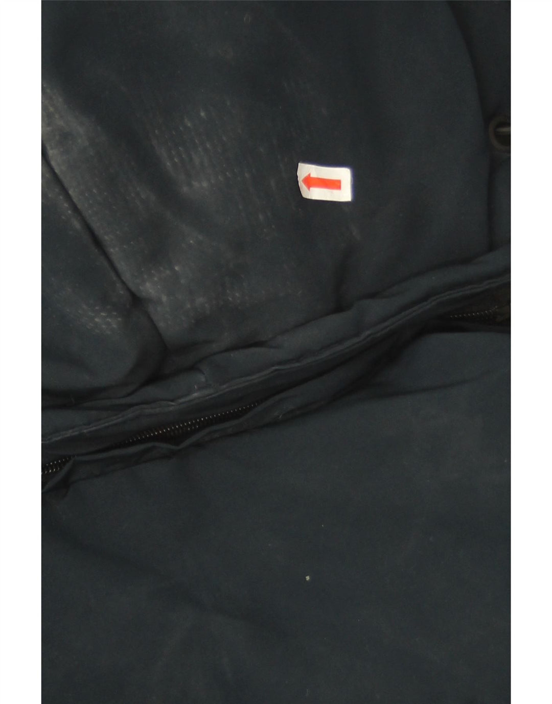 Jaqueta acolchoada com capuz superdimensionada feminina Superdry UK 8 pequena azul marinho