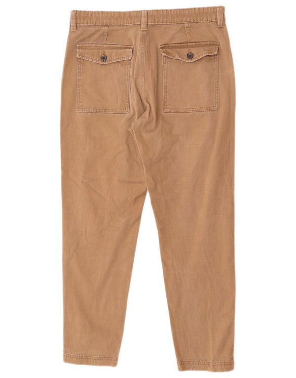 Calça Chino Cônica Masculina Marks & Spencer W32 L26 Algodão Bege