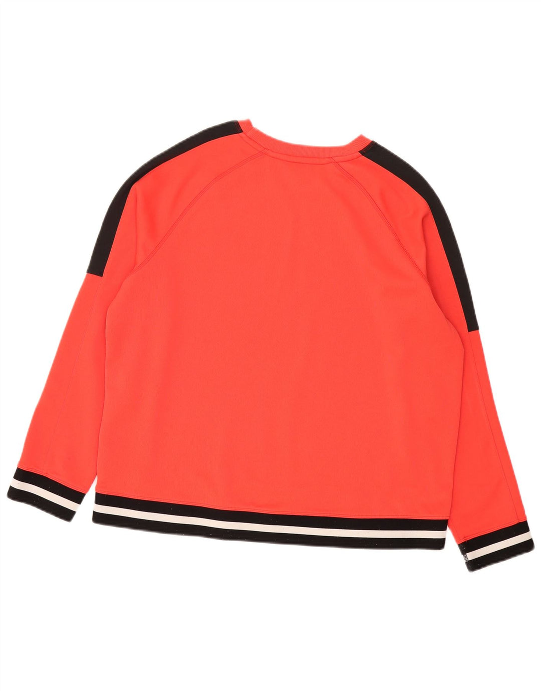 Dkny moletom feminino jumper UK 16 grande poliéster colorblock vermelho