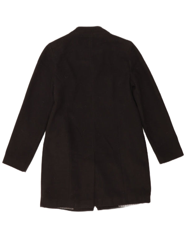 Sobretudo feminino Marks & Spencer UK 12 poliéster preto médio